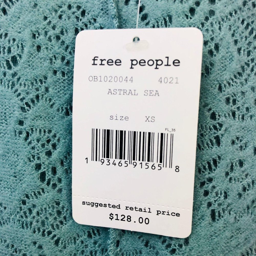 Free People Tunic Top Blue Womens XS - Picture 2 of 11